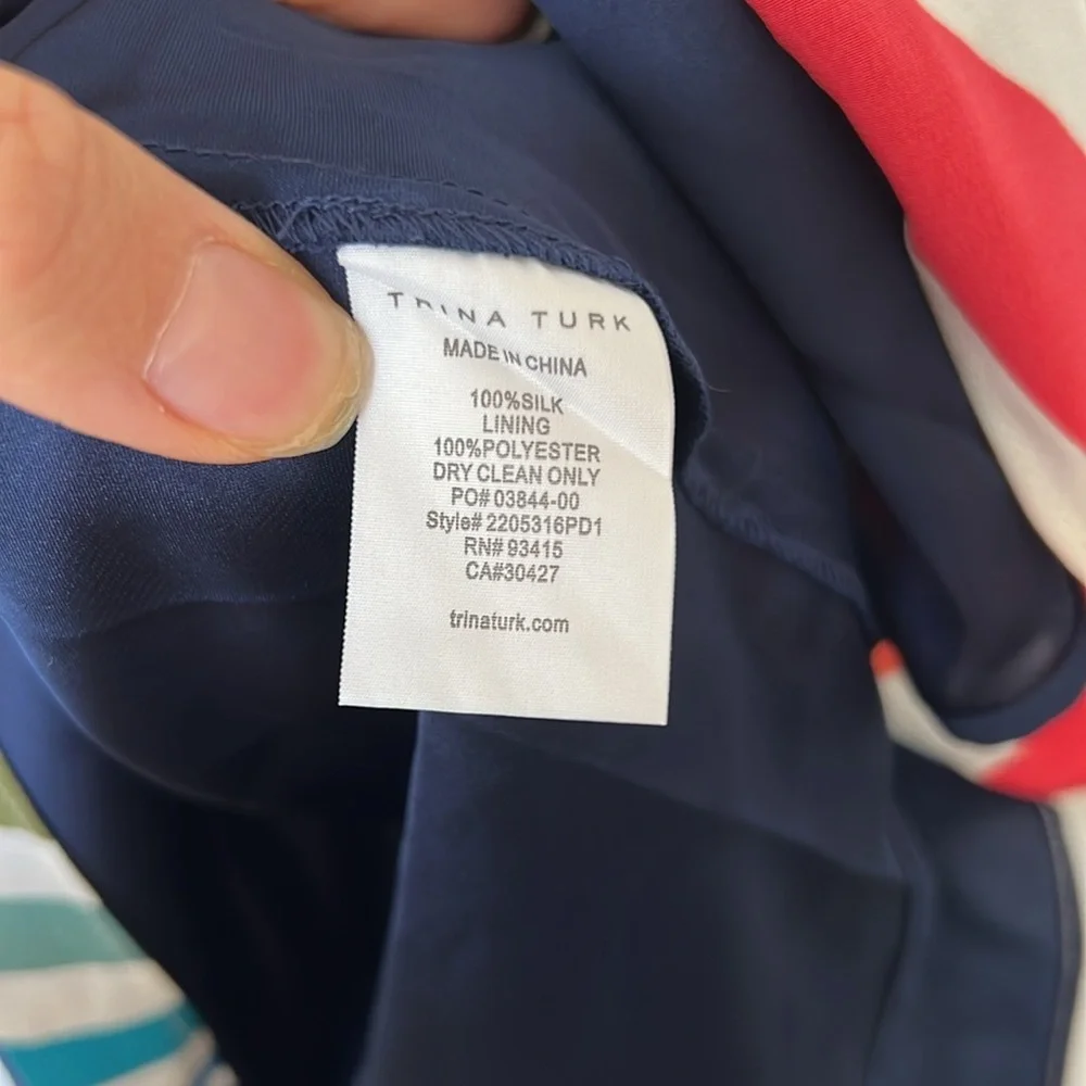 Trina Turk Amaris Global Dress Silk - Picture 8 of 11